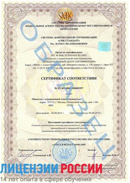 Образец сертификата соответствия Нижнегорский Сертификат ISO/TS 16949